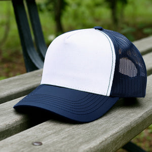 5 Panel Trucker Hat - Navy