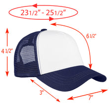 Load image into Gallery viewer, 5 Panel Trucker Hat - Navy