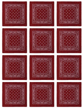 Load image into Gallery viewer, 12-Pack Bandana Headband - Wine
