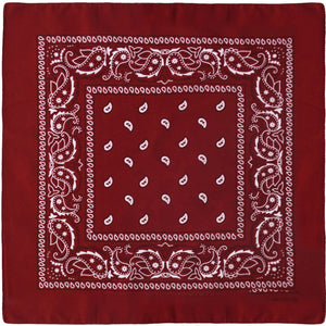 12-Pack Bandana Headband - Wine