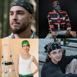 12-Pack Bandana Headband - Wine