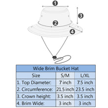 Load image into Gallery viewer, Wide Brim Boonie Hat - Sky Blue