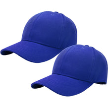 Load image into Gallery viewer, 2-Pack Baseball Dad Cap Adjustable Size Perfect for Running Workouts and Outdoor Activities