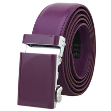 Load image into Gallery viewer, Falari Men Unisex Genuine Leather Ratchet Dress Belt Automatic Sliding Buckle - 20 Variety Colors - Trim to Fit (8168)