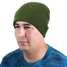Load image into Gallery viewer, Knitted Beanie Hat - Army Green